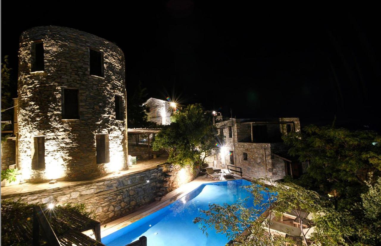 Pyrgos Traditional Village Ágios Kírykos Buitenkant foto
