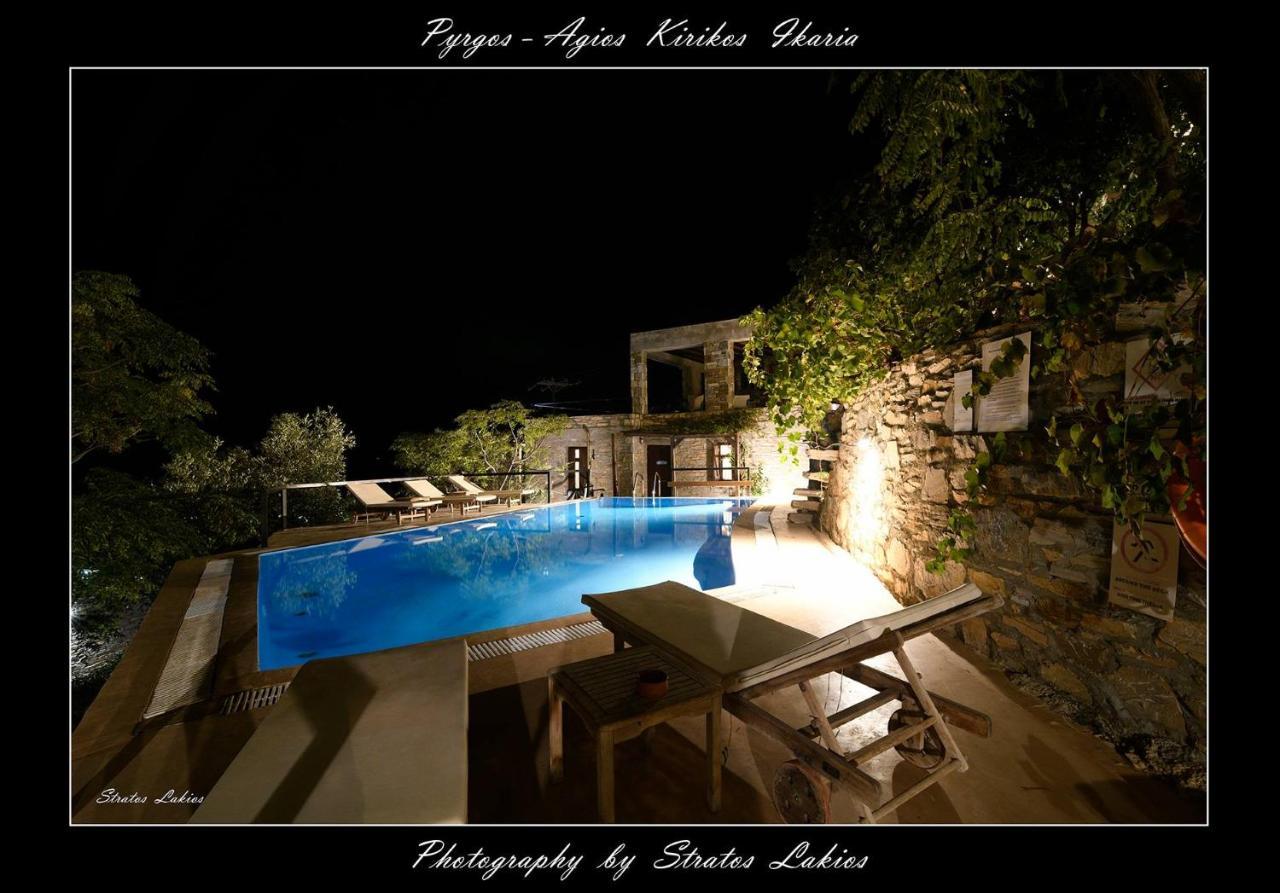 Pyrgos Traditional Village Ágios Kírykos Buitenkant foto