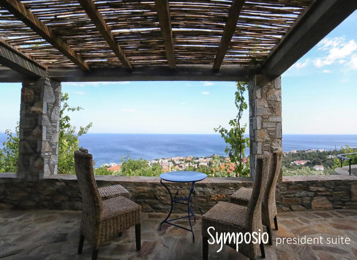 Pyrgos Traditional Village Ágios Kírykos Buitenkant foto